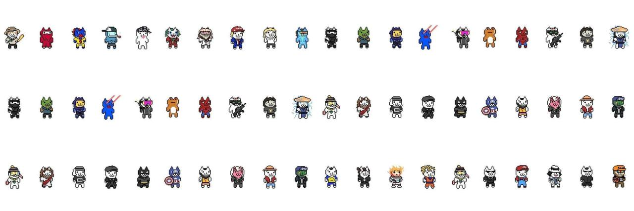 Pixi Cat Gallery - All Characters
